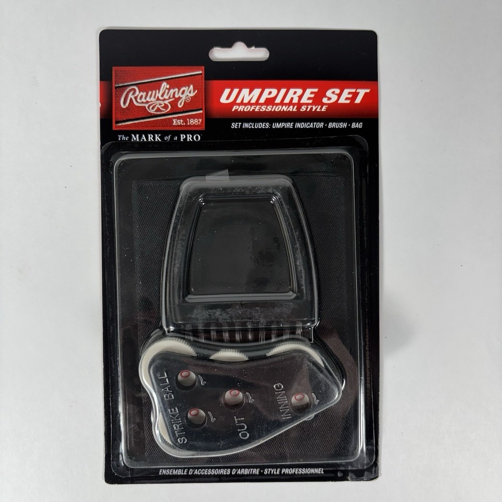 Rawlings Umpire Accessories Kit UBBD Three Piece Professional Style Umpire Set
